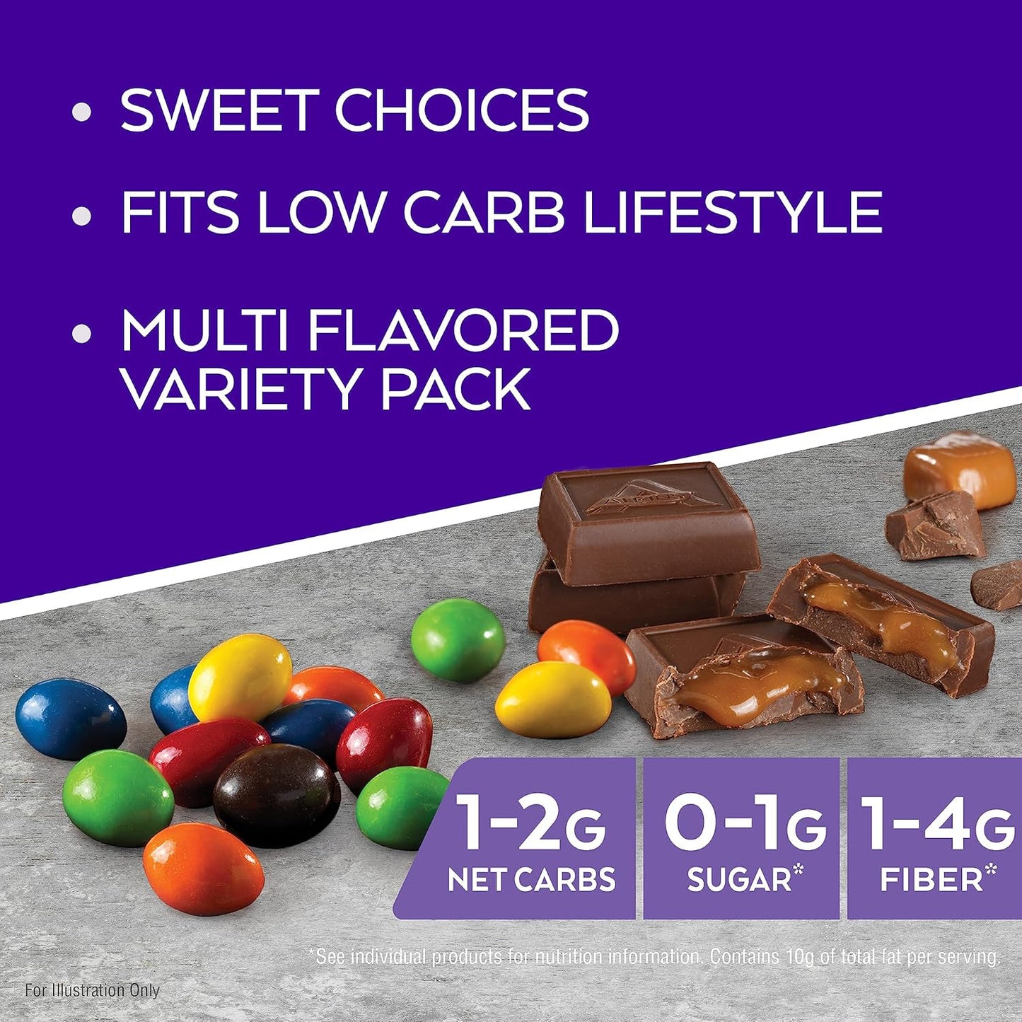Atkins Endulge Chocolate Peanut Candies – Dessert Favorite | Sugar-Free, Low Carb, Keto-Friendly Snack | 20 Count