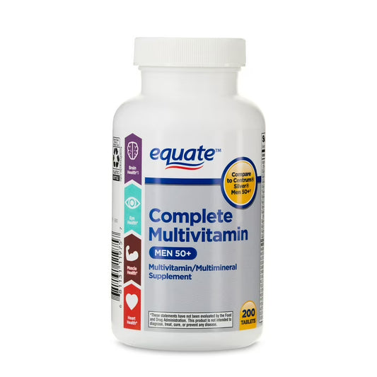 Equate Complete Multivitamin/Multimineral Tablets for Men 50+, Comparable to Centrum® Silver® Men 50+