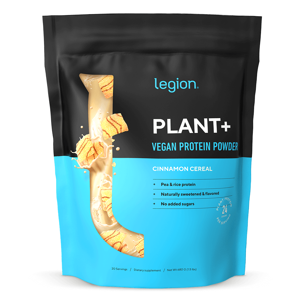 Legion Plant+ Vegan Plant Based Protein Powder – 20 Servings | Clean, Natural Protein