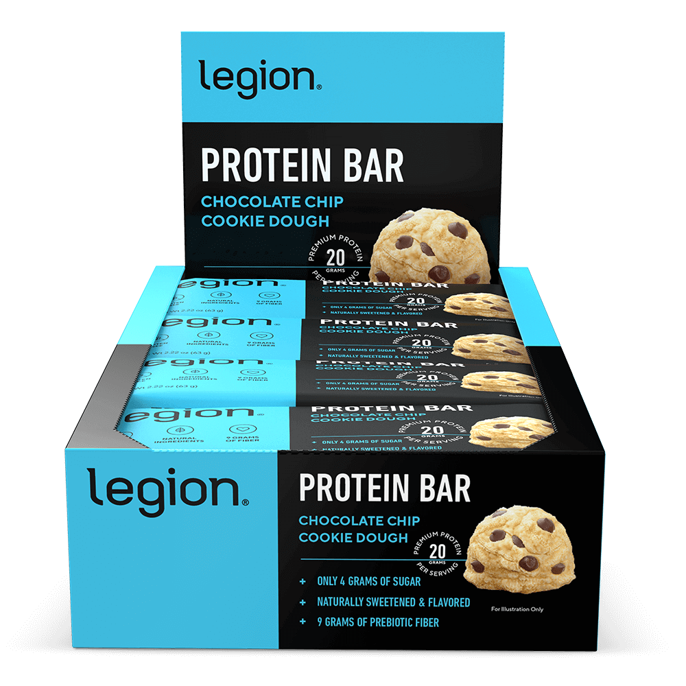 Legion Protein Bar ProCookie – Chocolate Chip Cookie Dough | High-Protein Snack | 12 Bars