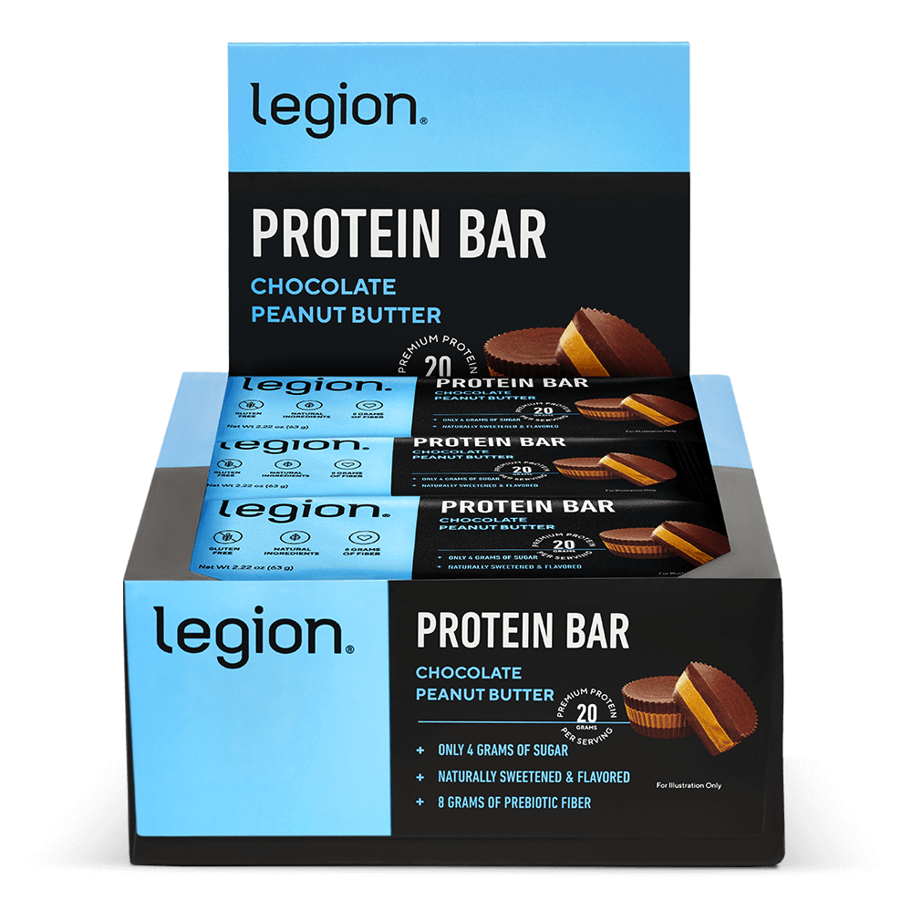 Legion Protein Bar ProBar – Chocolate Peanut Butter | High-Protein Snack | 12 Servings