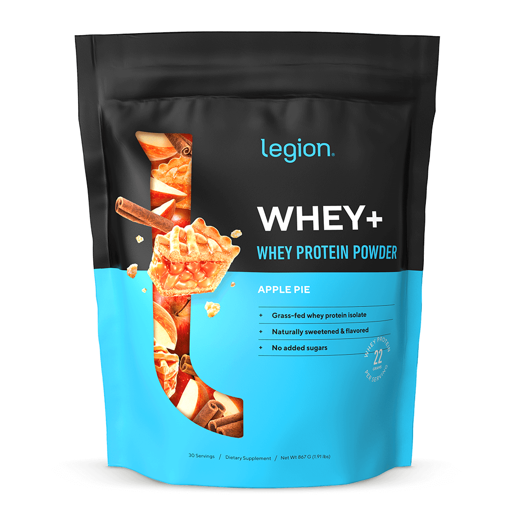Legion Whey+ Whey Protein Isolate – Apple Pie Flavor | 30 Servings