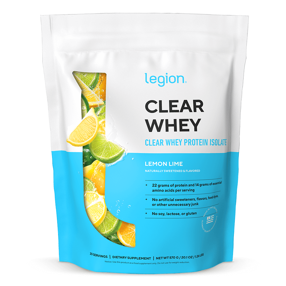 Legion Clear Whey Protein Isolate – 20 Servings | Fast Absorbing, Low-Carb Protein