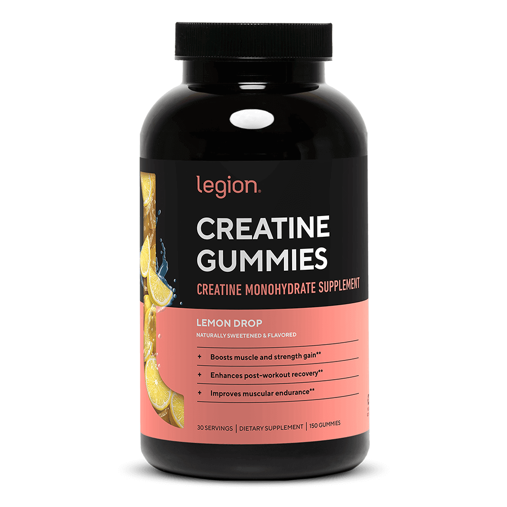 Creatine Monohydrate Gummies by Legion – Boost Strength & Recovery | 30 Servings