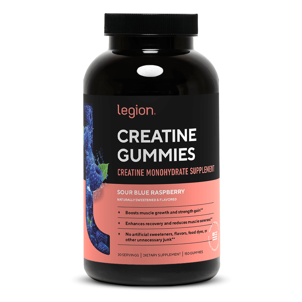 Creatine Monohydrate Gummies by Legion – Boost Strength & Recovery | 30 Servings