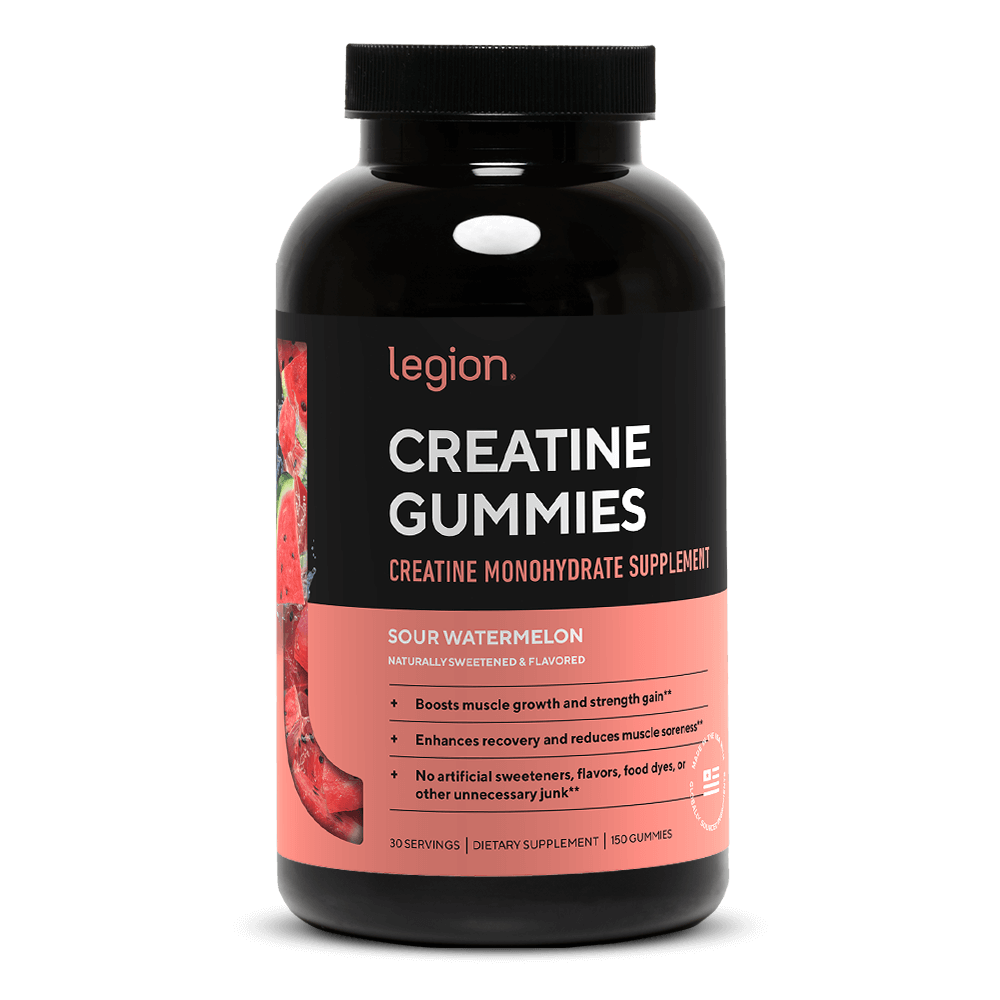 Creatine Monohydrate Gummies by Legion – Boost Strength & Recovery | 30 Servings