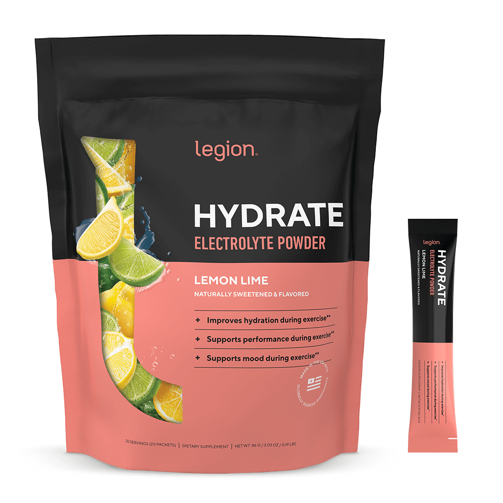 Legion Hydrate Electrolyte Powder – 20 Servings | Hydration & Recovery Formula