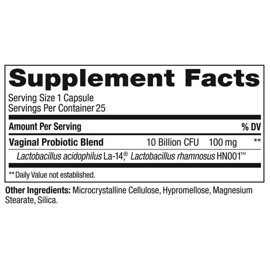 OLLY Happy Hoo-Ha Capsules, 25 Count | Probiotic Supplement for Women’s Vaginal Health & pH Balance