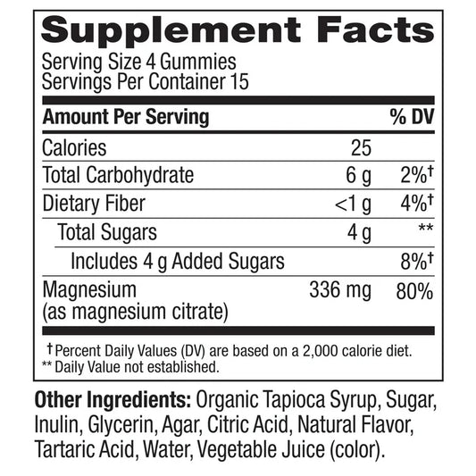 OLLY Relaxing Magnesium Gummies, 60 Count | Magnesium Citrate Supplement for Muscle Relaxation & Calm Support | Raspberry Flavor