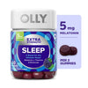 OLLY Extra Strength Sleep Gummies, 50 Count | 5 mg Melatonin for Enhanced Sleep Support | Blackberry Zen Flavor