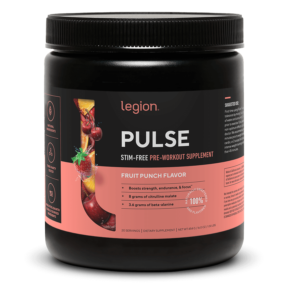 LEGION PULSE | TROPICAL PUNCH | PRE-WORKOUT SUPPLEMENT STIM-FREE