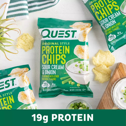 Quest Nutrition Protein Chips, Sour Cream & Onion – High Protein, Low Carb Snack