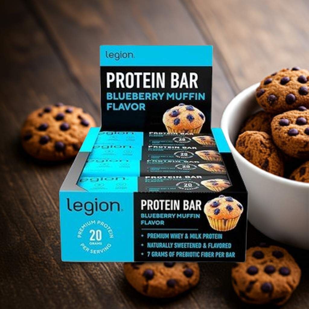 Legion Protein Bar ProBar – Blueberry Muffin | High-Protein Snack | 12 Servings