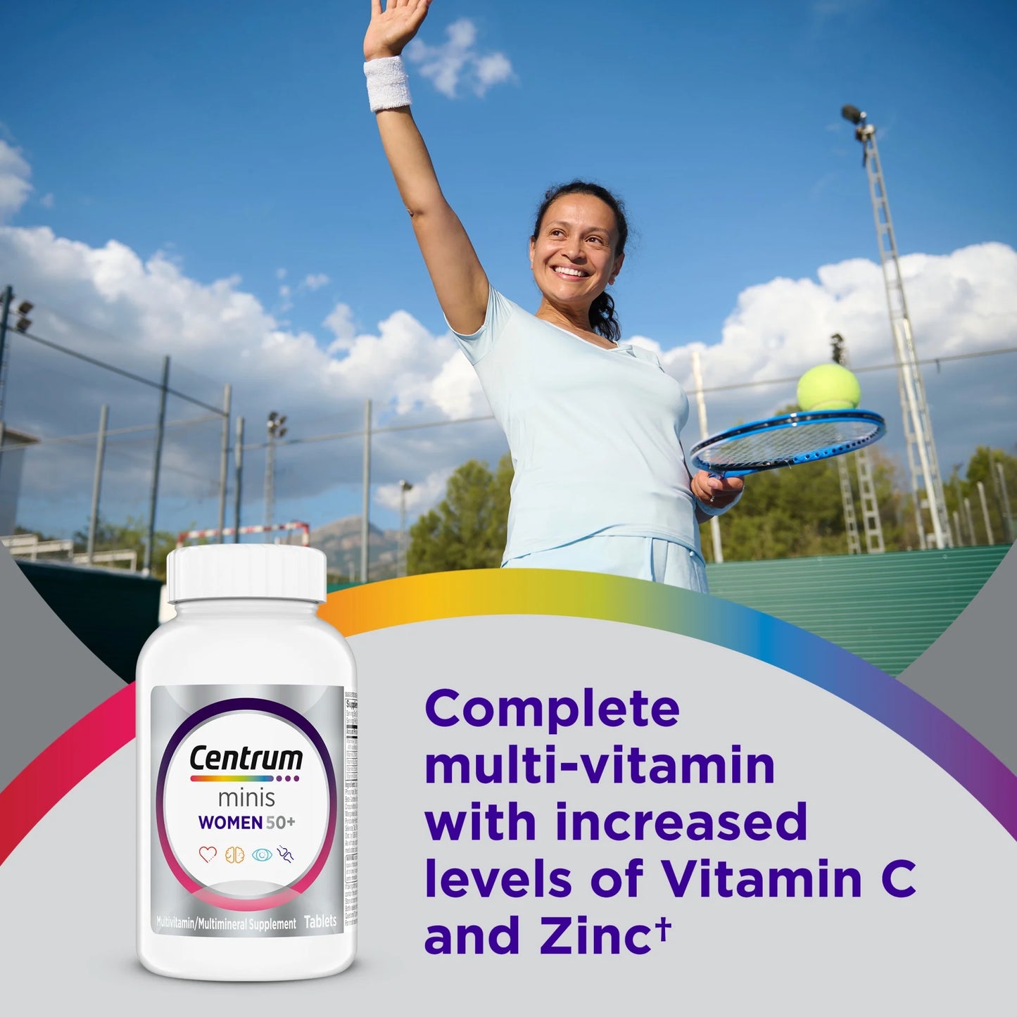 Centrum Minis Women 50+ Multivitamin – Heart, Bone & Eye Health Support (160 Count)