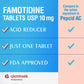 Glenmark Famotidine 10mg – Original Strength Acid Reducer & Heartburn Relief (90ct)