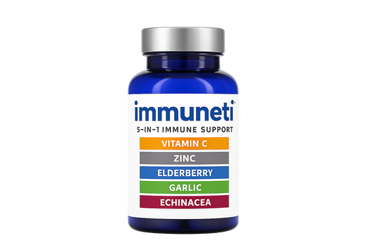 Immuneti 6-in-1 Immune Support | Vit C, D3, Zinc & Herbs | Boost Immunity Naturally