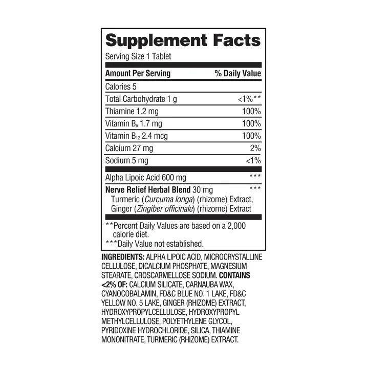 Equate Nerve Comfort Dietary Supplement Tablets, 30 Ct