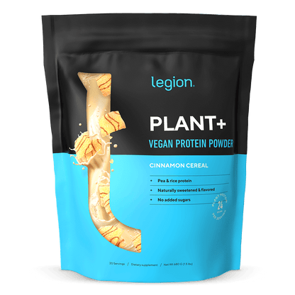 Legion Plant+ Vegan Plant Based Protein Powder – 20 Servings | Clean, Natural Protein