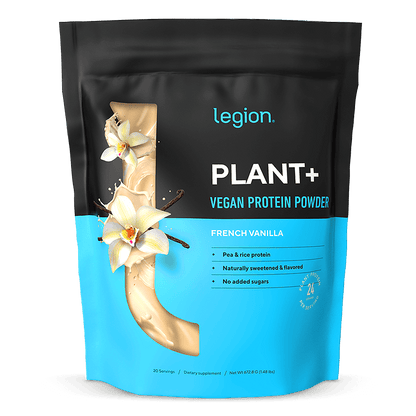 Legion Plant+ Vegan Plant Based Protein Powder – 20 Servings | Clean, Natural Protein