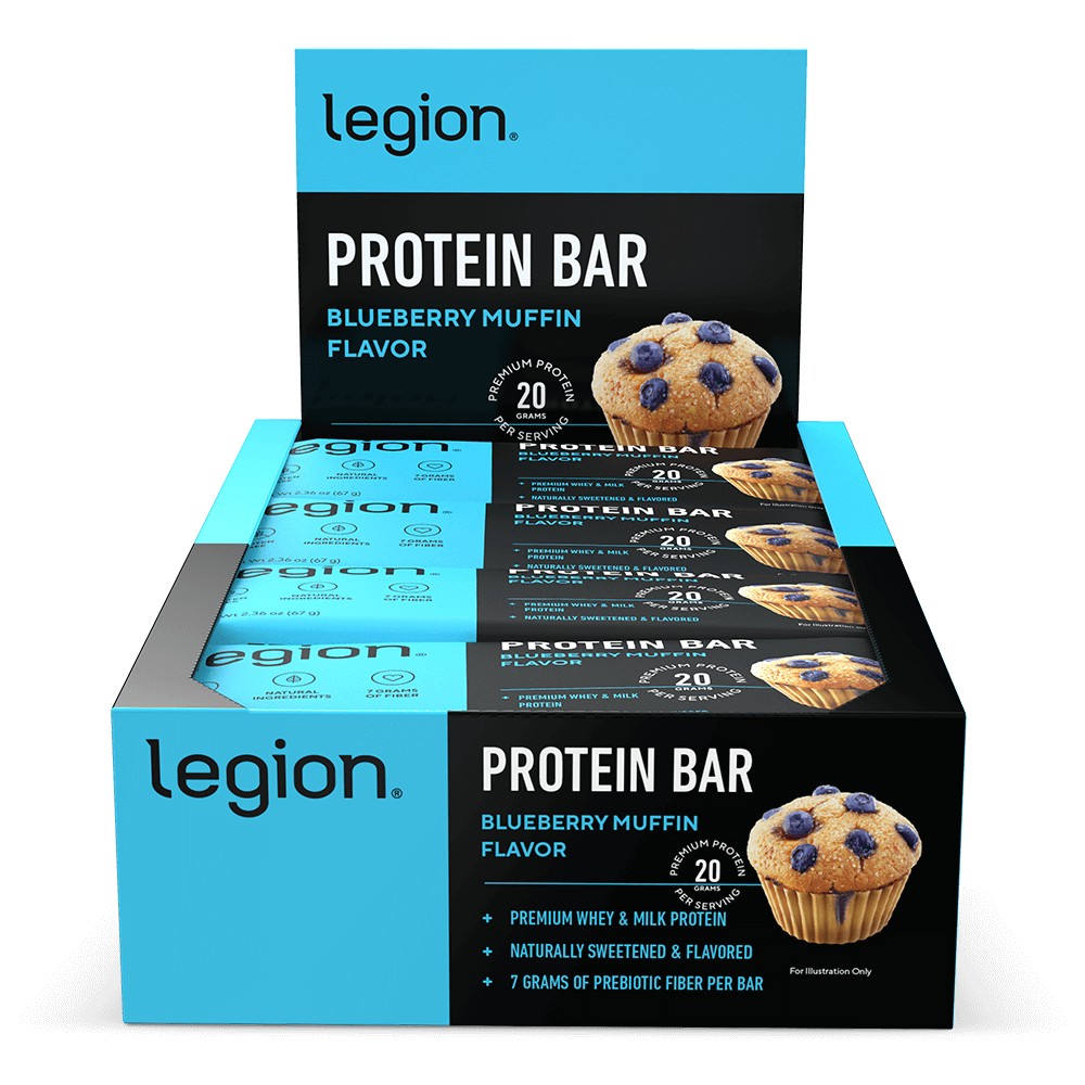 Legion Protein Bar ProBar – Blueberry Muffin | High-Protein Snack | 12 Servings