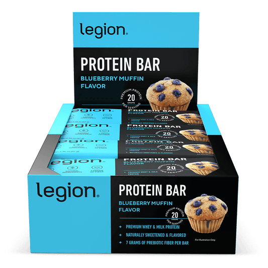 Legion Protein Bar ProBar – Blueberry Muffin | High-Protein Snack | 12 Servings