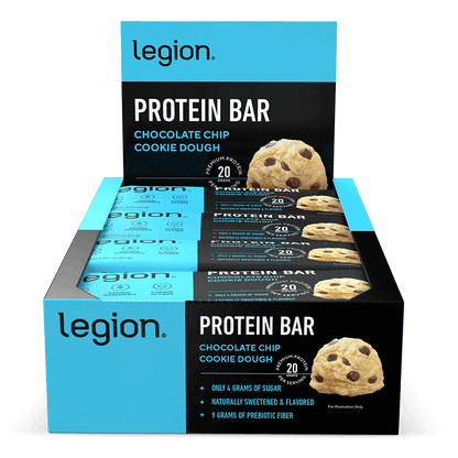 Legion Protein Bar ProCookie – Chocolate Chip Cookie Dough | High-Protein Snack | 12 Bars