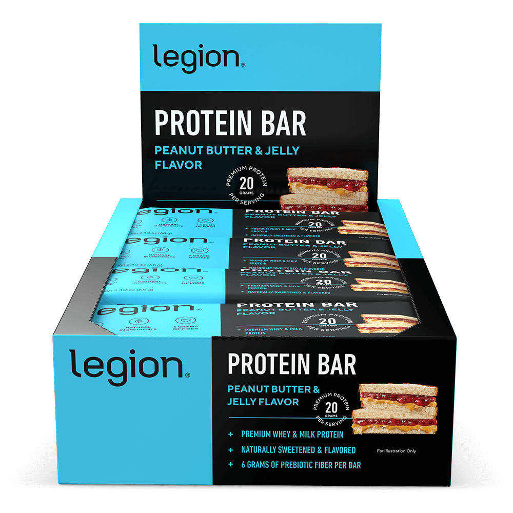 Legion Protein Bar ProBar – Peanut Butter Jelly | High-Protein Snack | 12 Servings