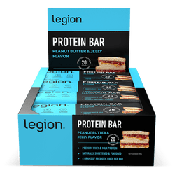Legion Protein Bar ProBar – Peanut Butter Jelly | High-Protein Snack | 12 Servings