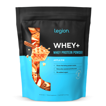 Legion Whey+ Whey Protein Isolate – Apple Pie Flavor | 30 Servings