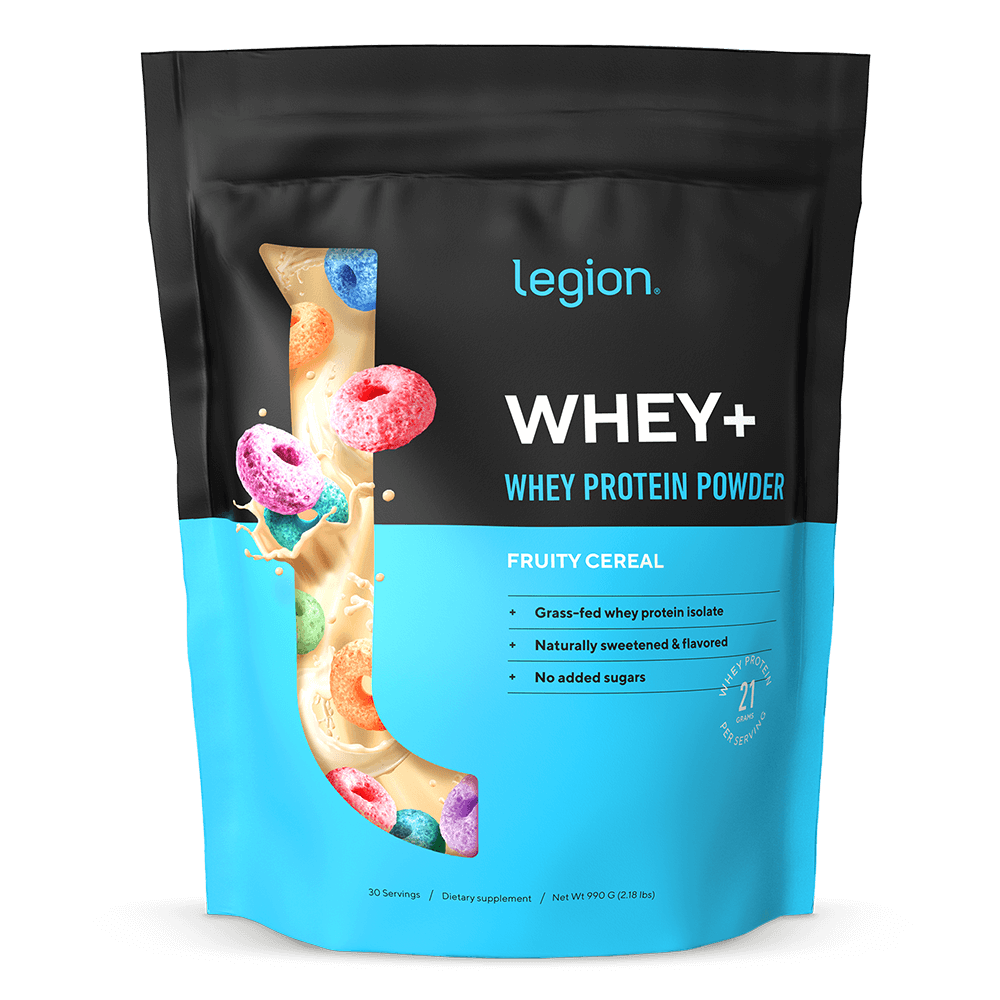 Legion Whey+ Whey Protein Isolate – Fruity Cereal Flavor | 30 Servings