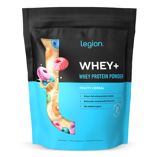 Legion Whey+ Whey Protein Isolate – Fruity Cereal Flavor | 30 Servings