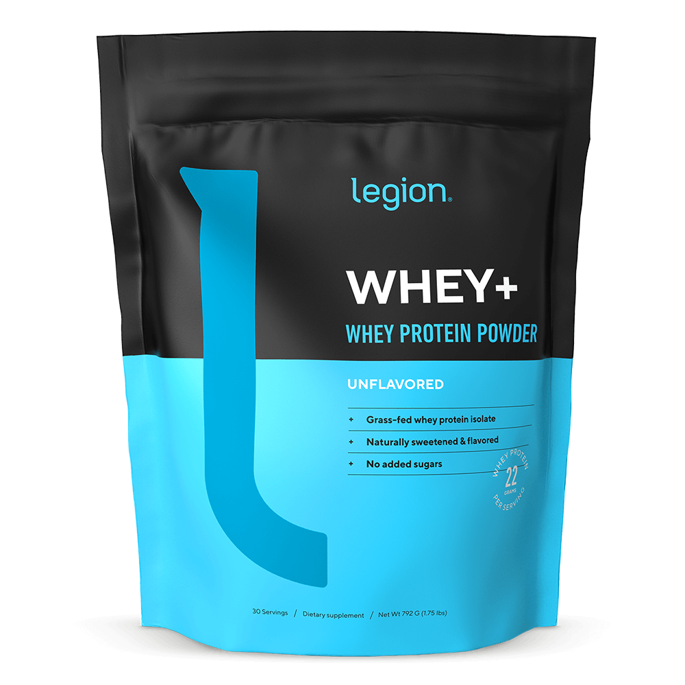 Legion Whey+ Whey Protein Isolate – Unflavoured | 30 Servings