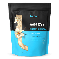 LEGION WHEY+ Whey Protein Isolate – French Vanilla Flavor | 30 Servings | High-Quality, Fast-Absorbing Protein for Muscle Recovery & Growth