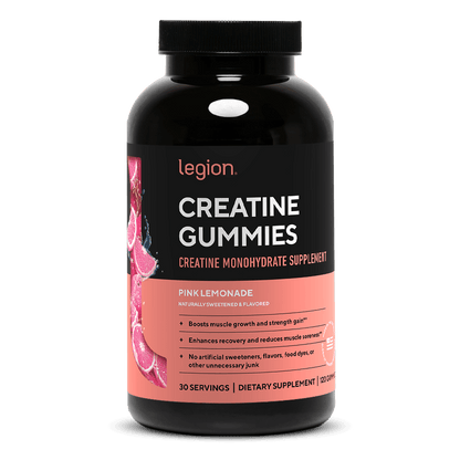 Creatine Monohydrate Gummies by Legion – Boost Strength & Recovery | 30 Servings