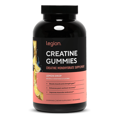 Creatine Monohydrate Gummies by Legion – Boost Strength & Recovery | 30 Servings