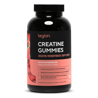 Creatine Monohydrate Gummies by Legion – Boost Strength & Recovery | 30 Servings