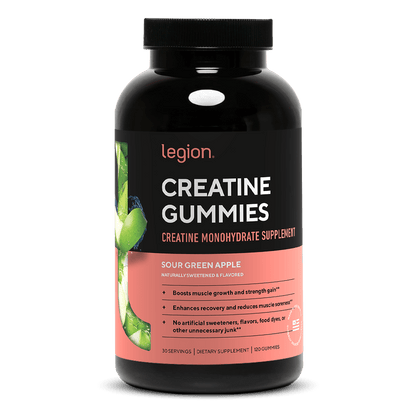 Creatine Monohydrate Gummies by Legion – Boost Strength & Recovery | 30 Servings