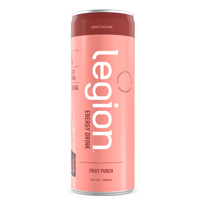 Legion Energy Drink Zero Sugar – 12 FL oz | 12-Pack | Sugar-Free Energy Boost