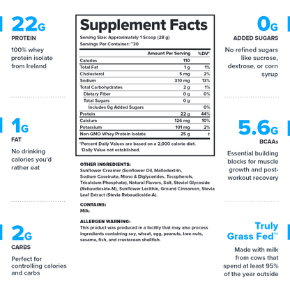 Legion Whey+ Whey Protein Isolate – Apple Pie Flavor | 30 Servings