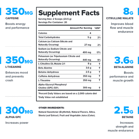 LEGION PULSE Pre-Workout Supplement – Fruit Punch Flavor | Caffeine-Free, Stim-Free Formula for Clean Energy, Focus & Endurance
