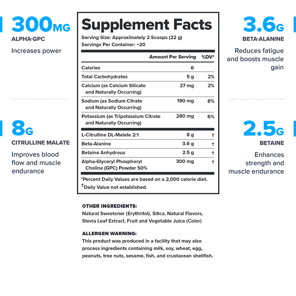 LEGION PULSE Stim Free Pre Workout Drink – Fruit Punch Flavor | Caffeine-Free Pre-Workout Supplement for Energy, Focus & Endurance