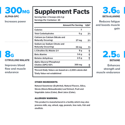 LEGION PULSE Stim Free Pre Workout Drink – Strawberry Kiwi Flavor | Caffeine Free Pre Workout Supplement for Natural Energy, Focus & Endurance