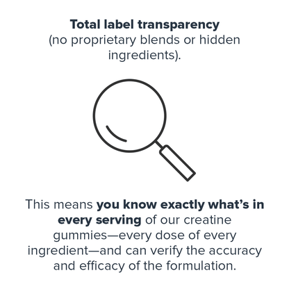 Creatine Monohydrate Gummies by Legion – Boost Strength & Recovery | 30 Servings