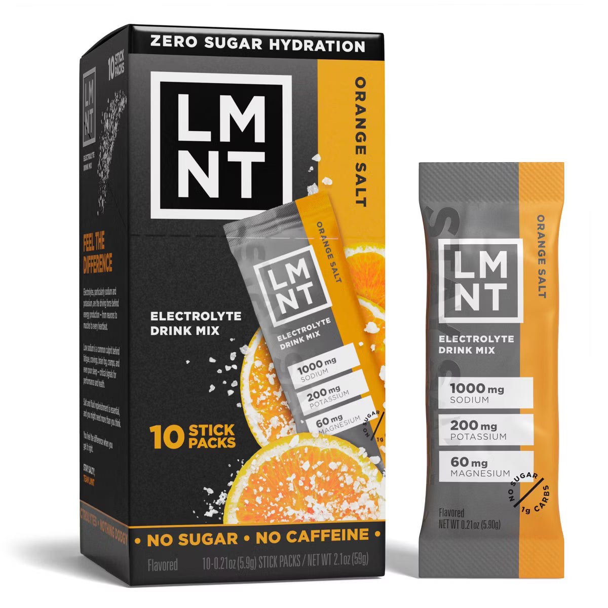 LMNT Zero-Sugar Electrolyte Drink Mix – Hydration Support Powder