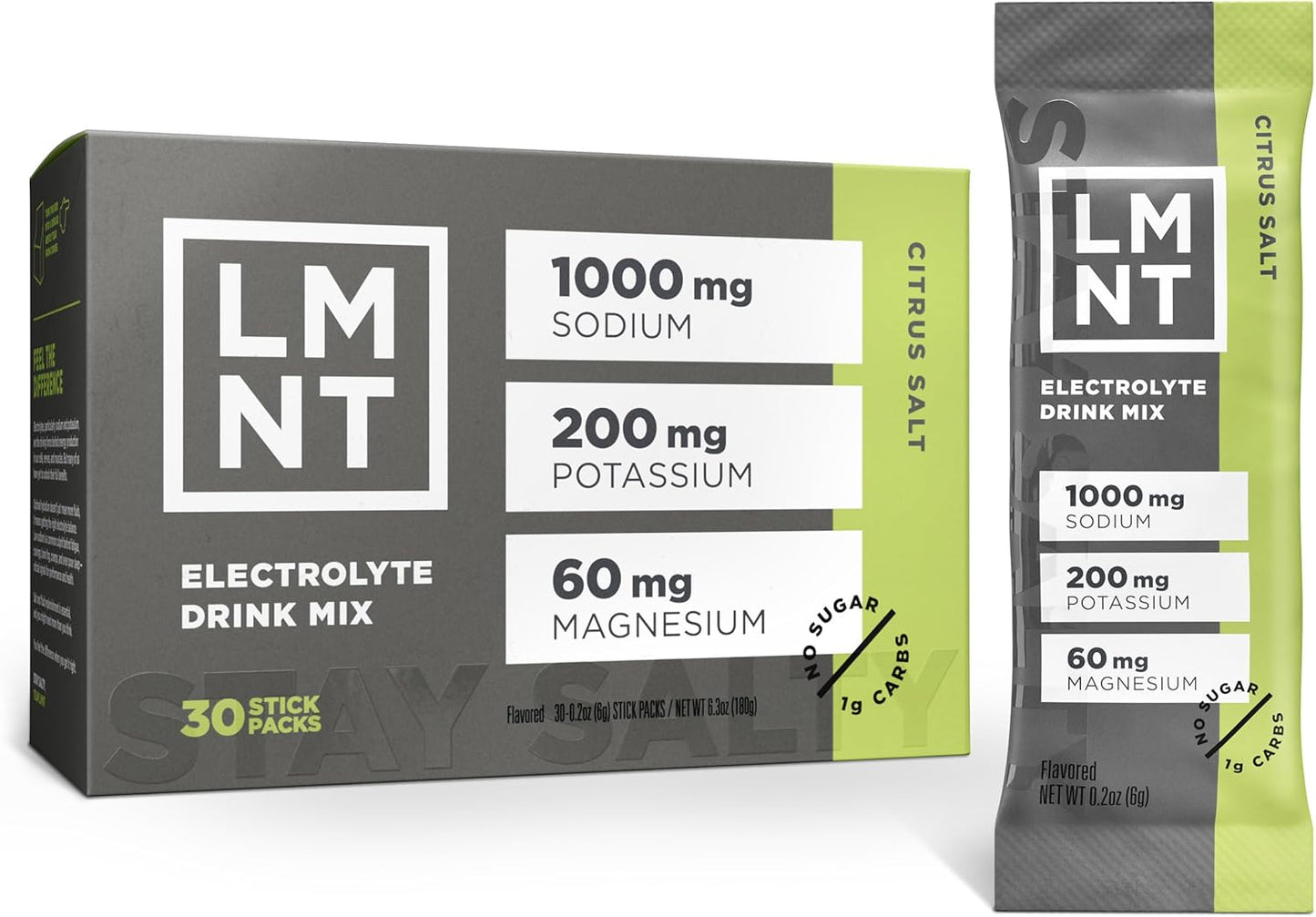 LMNT Zero-Sugar Electrolyte Drink Mix – Hydration Support Powder