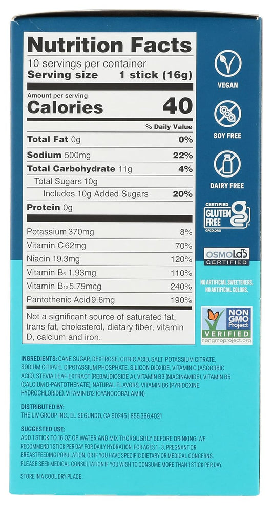 Liquid I.V. Hydration Multiplier Strawberry Lemonade, Electrolyte Powder Packets, 10 Count