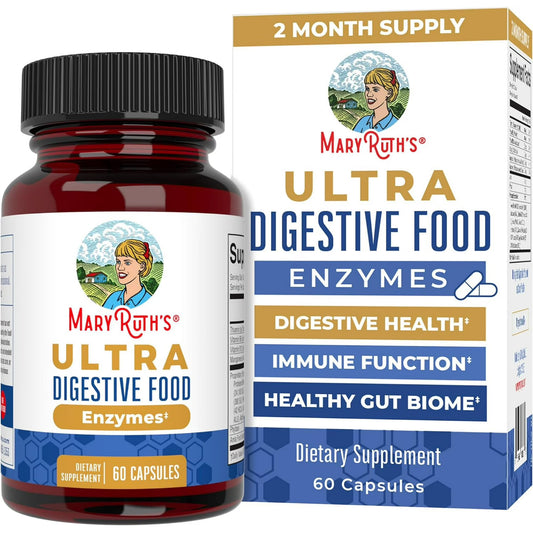 MaryRuth’s Advanced Digestive Enzymes Complex – Ultra-Strength Support (60 Capsules)