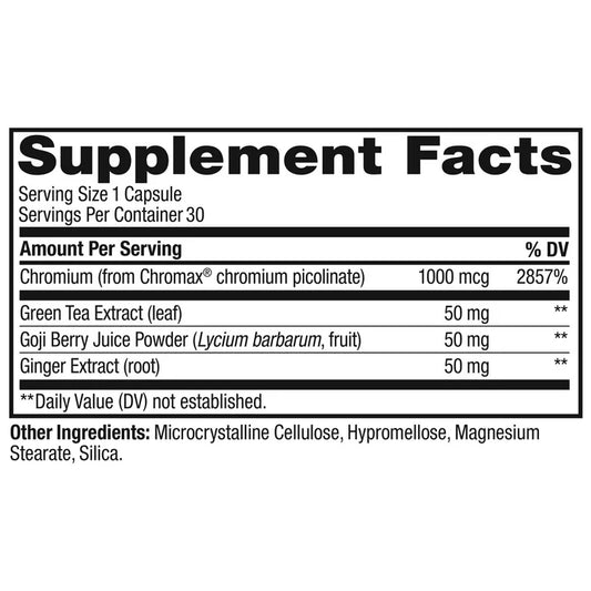 OLLY Combat Cravings Capsules, 30 Count | Chromium Picolinate Supplement for Metabolism & Craving Support