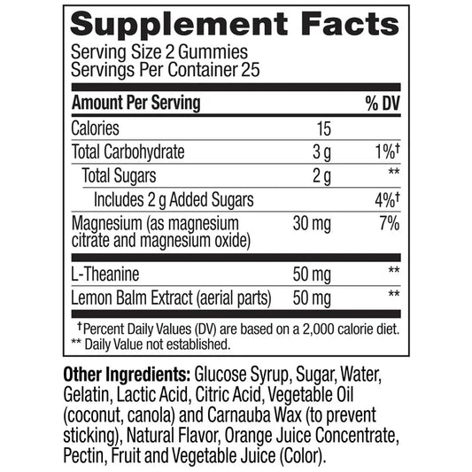 OLLY Kids Chillax Gummies, 50 Count | Magnesium & L-Theanine Supplement for Calm and Relaxation