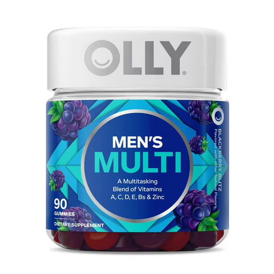OLLY Men’s Multivitamin Gummies, 90 Count | Daily Wellness Supplement with Vitamins A, C, D, E, B-Complex & Zinc